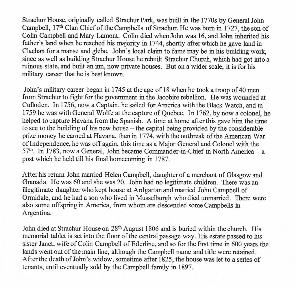 Information on General John Campbell